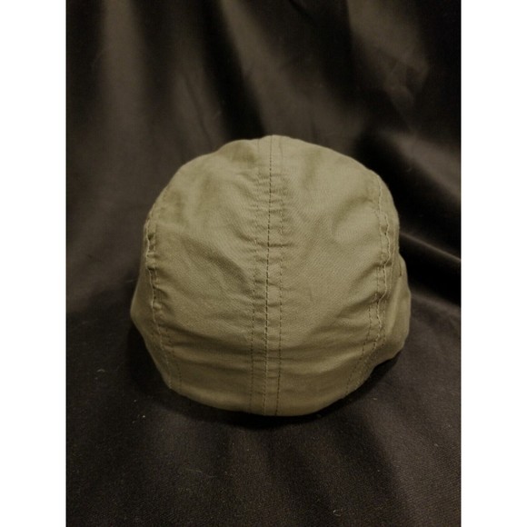Vintage CC Filson M Long Bill Hat Fly Fishing Cap Green Lightweight w/ Leather - Picture 3 of 8